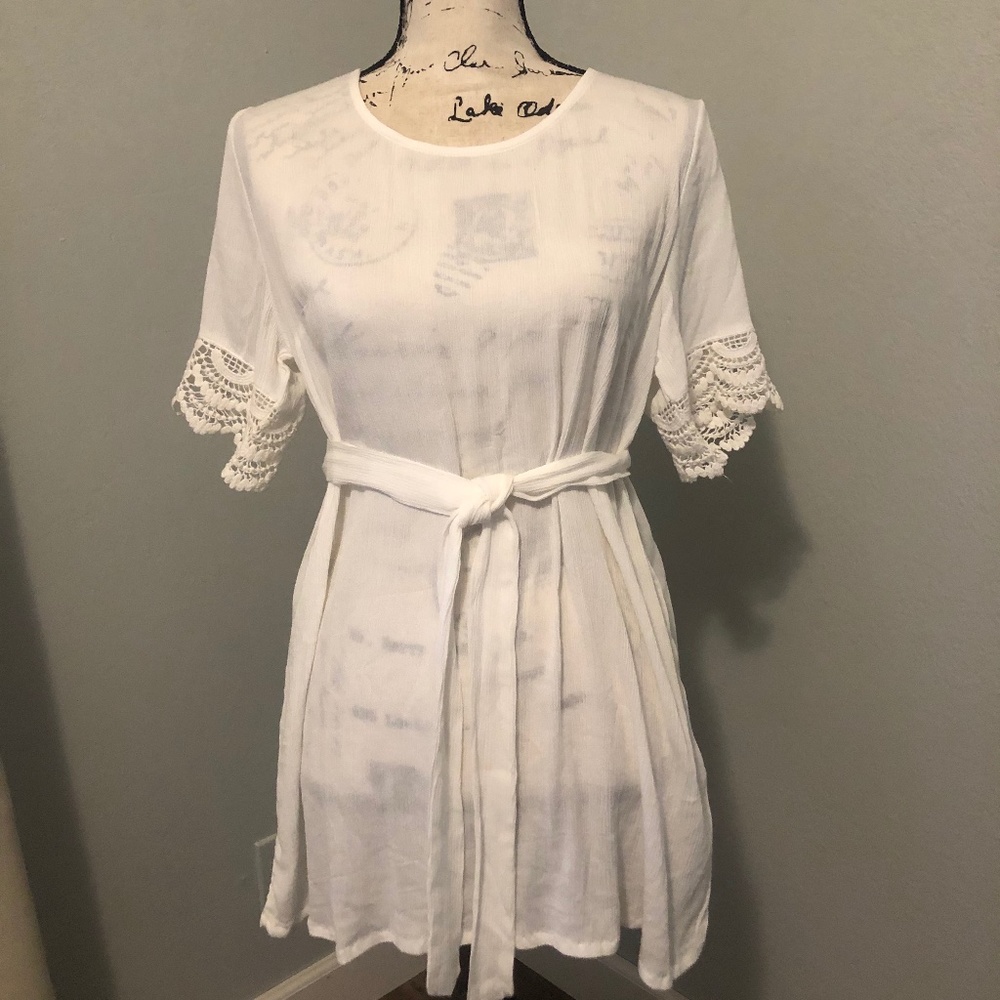 Mamalicious Maternity lace-cuff textured shirt